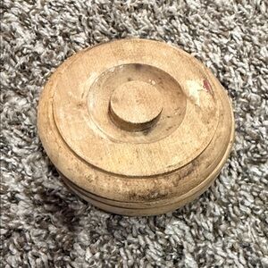 Vintage Round Wooden shaving bowl